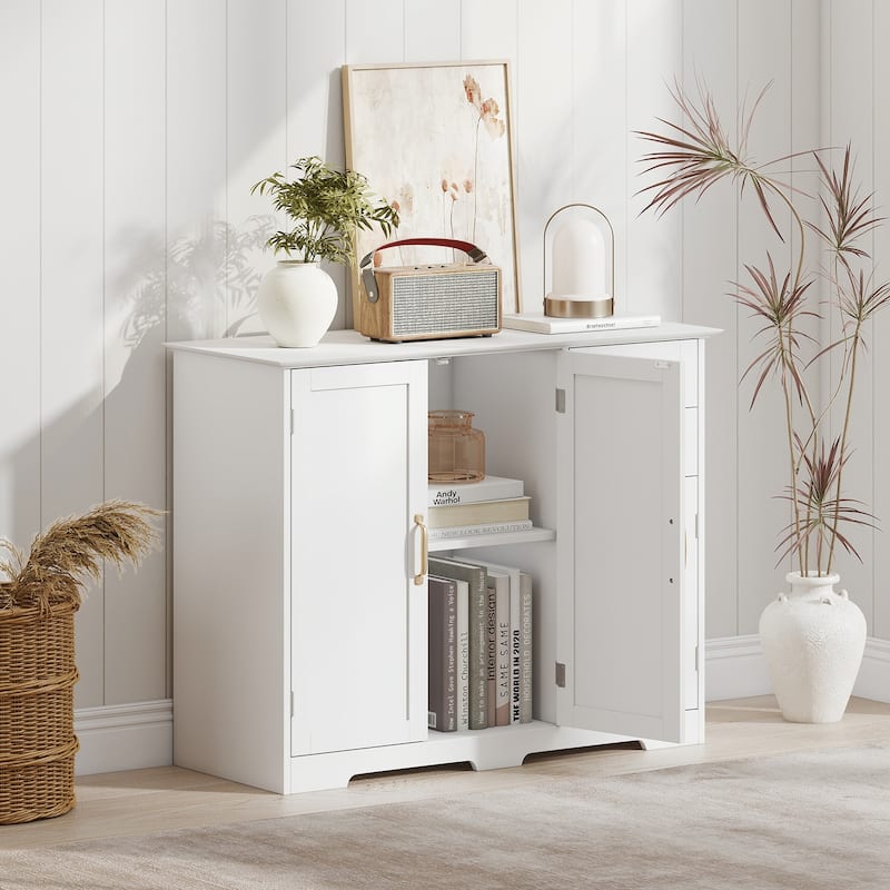 Gymax 40'' Sideboard Buffet Cabinet Modern Kitchen Storage Organizer