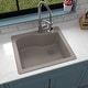 preview thumbnail 6 of 59, Karran Drop-In Quartz Composite 25 in. Single Bowl Kitchen Sink Kit