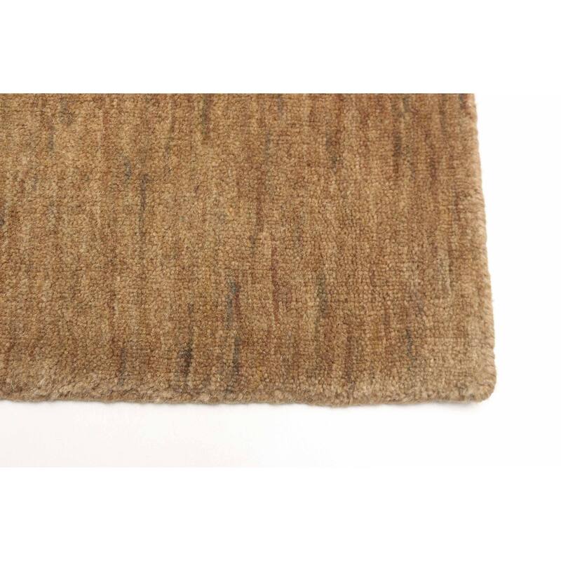 ECARPETGALLERY Hand Loomed Kashkuli Gabbeh Brown Wool Rug - 2'7 x 8'1