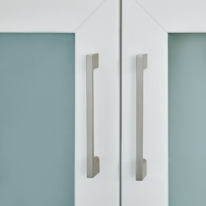Vanity Art 84" Double Sink Bathroom Vanity Set 7 Dove-Tailed Drawers, 3 Cabinets, 2 Shelves, Soft-Closing Doors with Free Mirror
