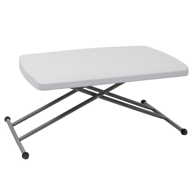 Karlhome 30'' HDPE Adjustable Folding Table