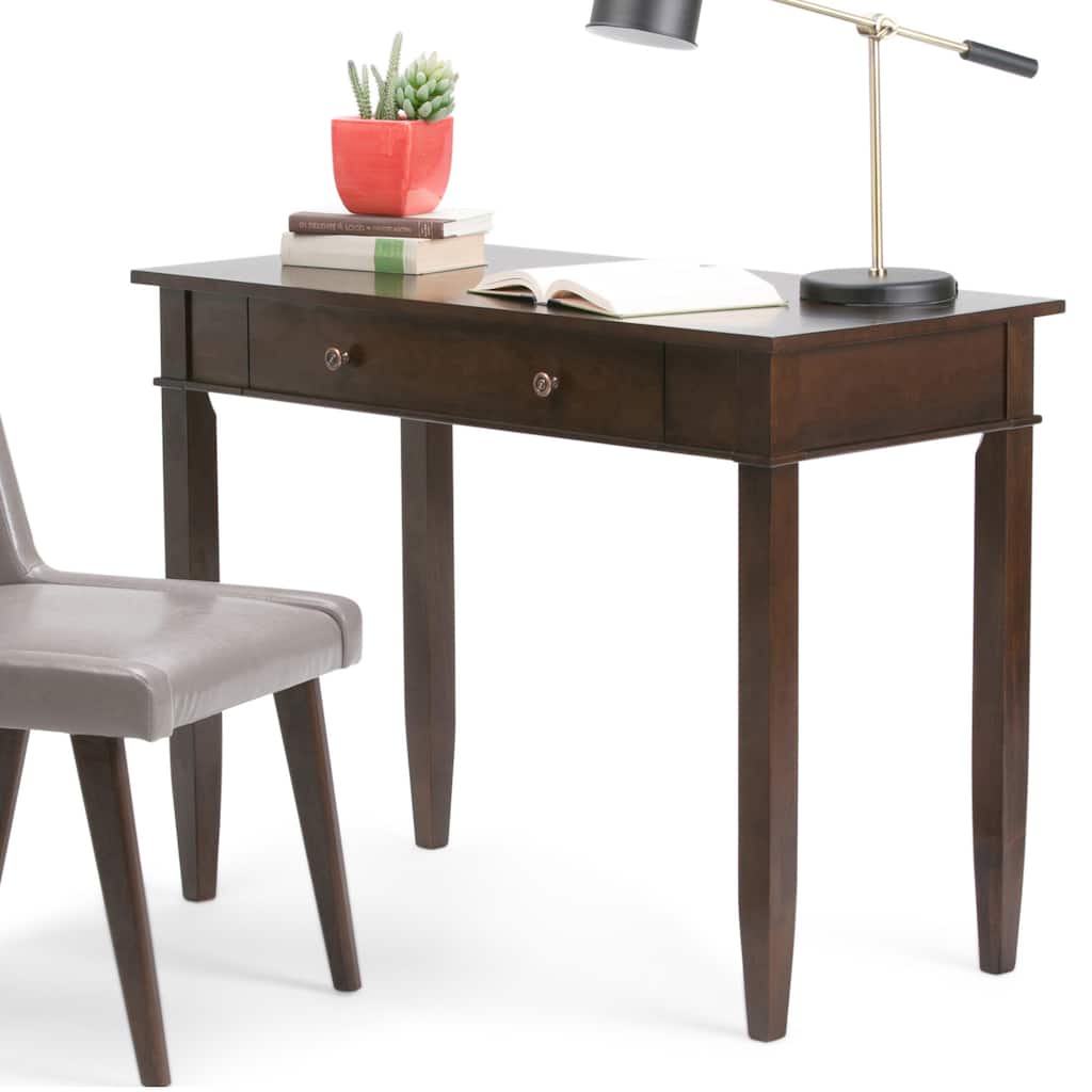 WYNDENHALL Sterling SOLID WOOD Transitional 42 inch Wide Home Office Desk