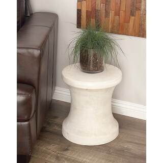 Contemporary Fiberclay Stool - 14 x 14 x 16
