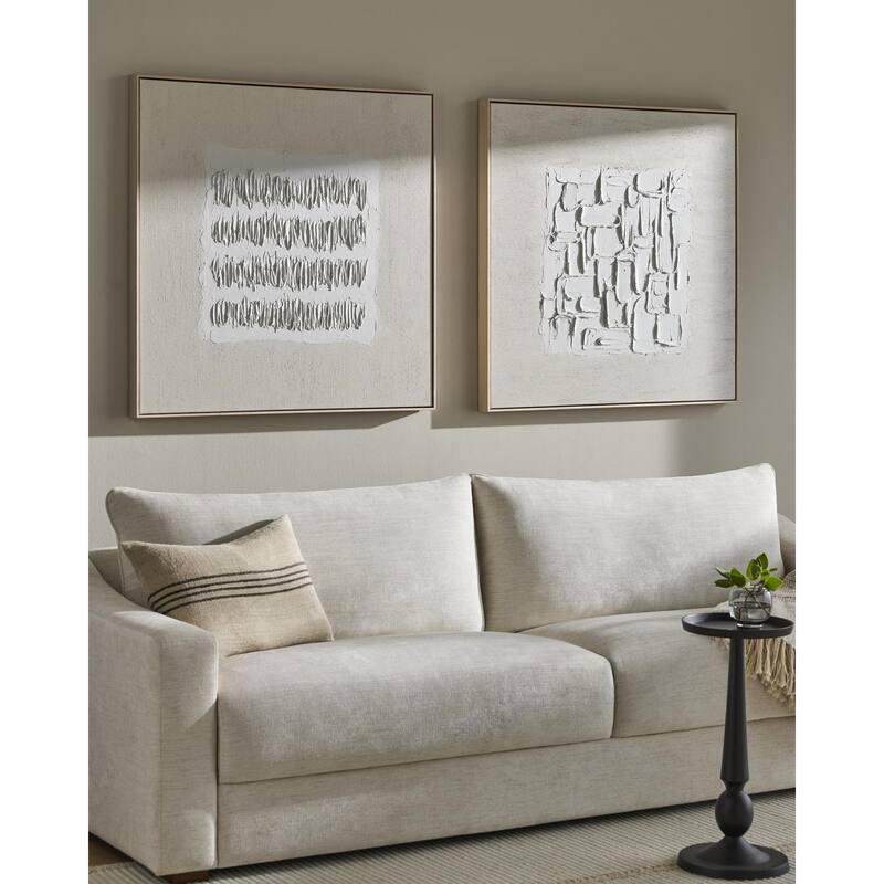 Livabliss Sea of Azov Modern Framed Art Set of 2 - Brown