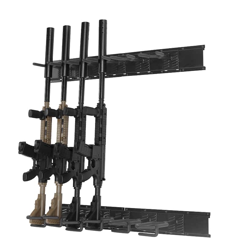 Gun Rack Wall Gun Rack Display Stand with Soft Padding - Black
