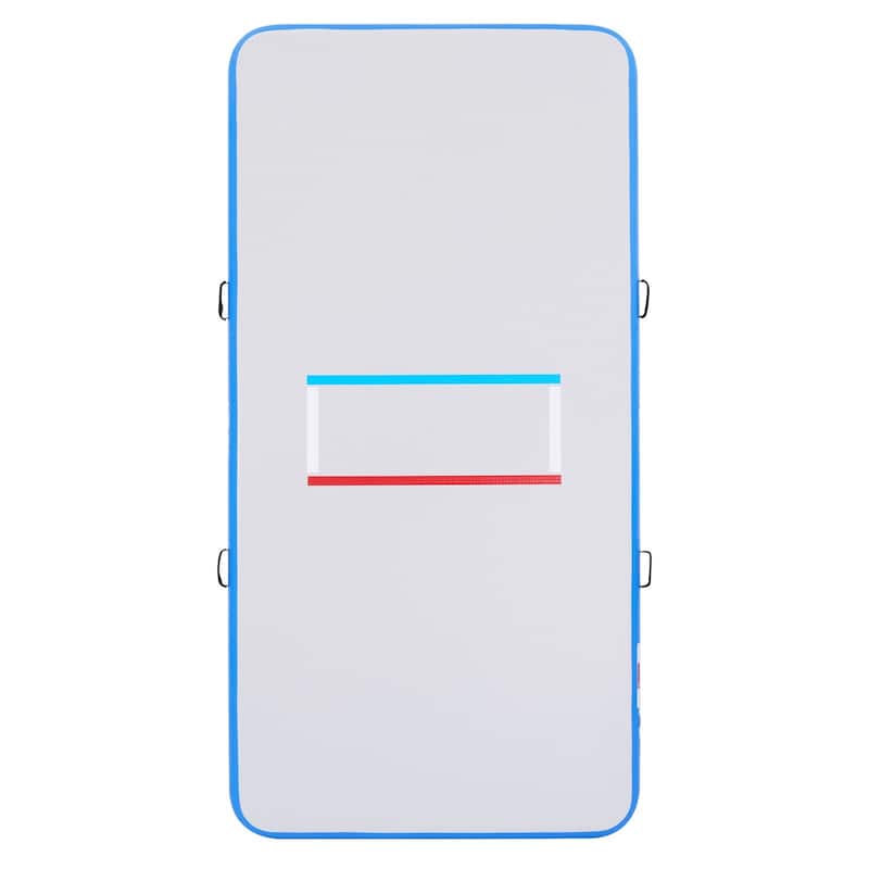 PVC Foldable 10x5 ft Wrestling Mat with 600W Air Pump - 120" x 60" x 3.96"