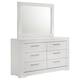Option Dresser with Mirror (White High Gloss)