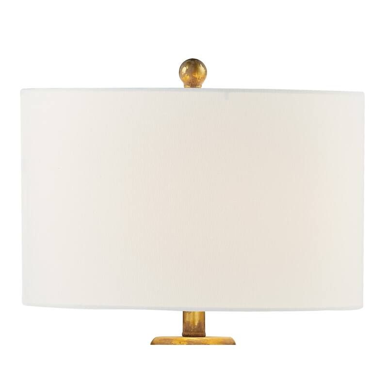 Marcy 30" Table Lamps with Linen Shade, Antique Gold (Set of 2)