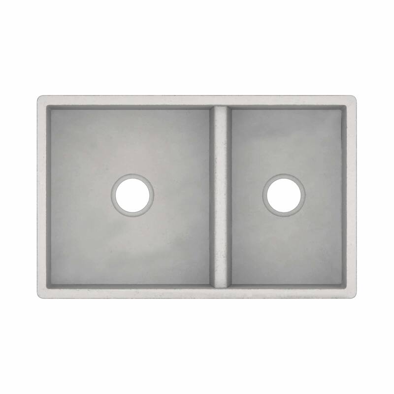 Farmhouse 33-inch Double Bowl NativeStone Kitchen Sink - 33" x 21" x 10.25"