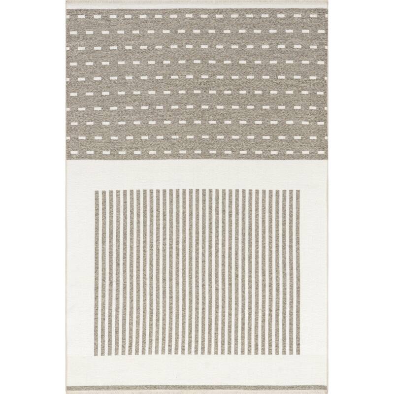 Nuloom Ofeliya SuperiorWash Geometric Reversible Machine Washable Area Rug