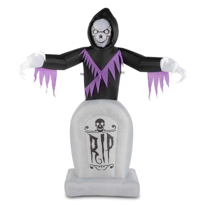 3pcs LED String Lights Grim Reaper and Grave Inflatable Halloween Decoration