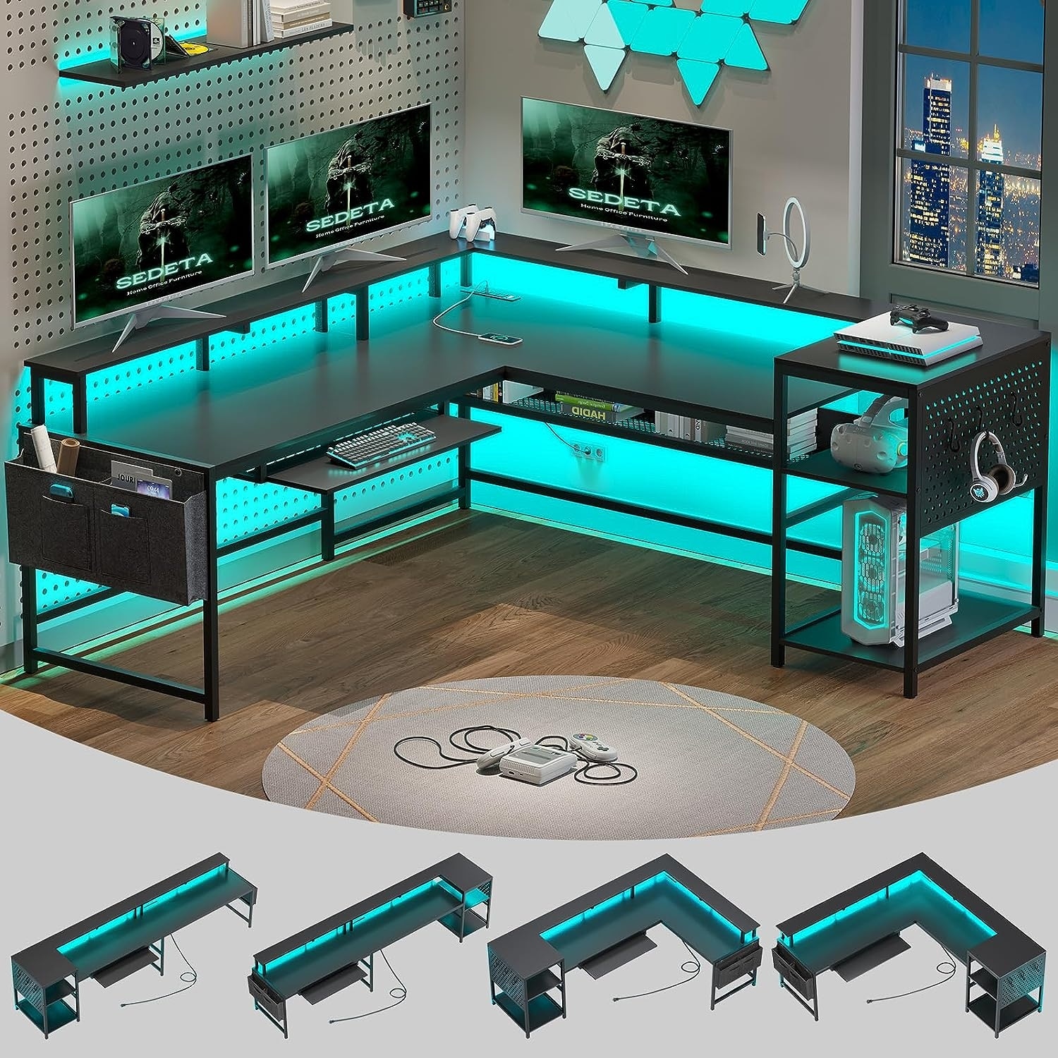 Gaming desk hot sale modern