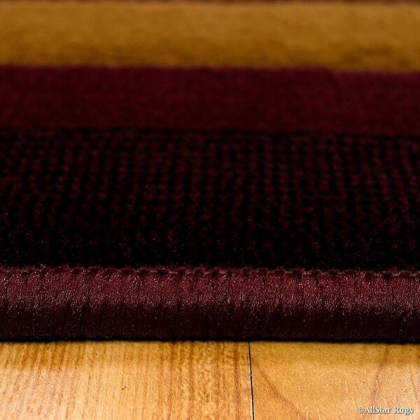 Shop Allstar Burgundy Abstract Modern Area Carpet Rug 7 10 X 10