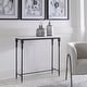 preview thumbnail 1 of 0, Uttermost Bourges White Marble Console Table