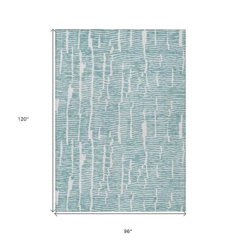 HomeRoots Abstract Transitional Rectangle Outdoor Rug