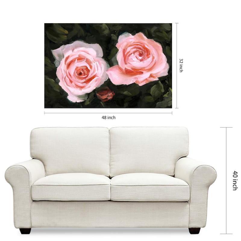 Empire Art Direct Ethereal Roses I Printed Tempered Glass Wall Art