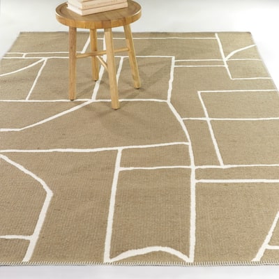 Enright Modern Geometric Indoor/Outdoor Area Rug