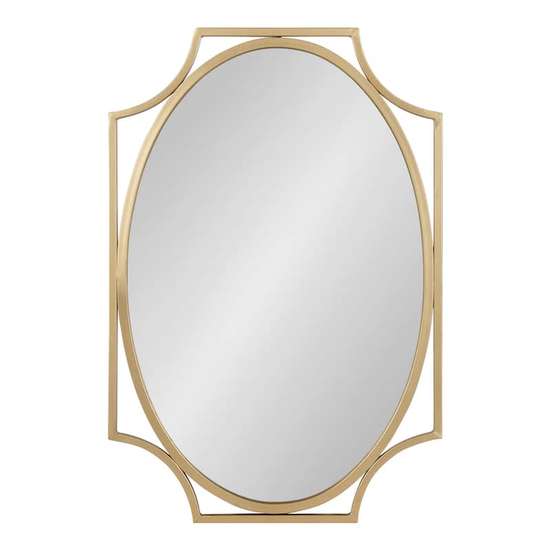 Kate and Laurel Rateau Scalloped Wall Mirror