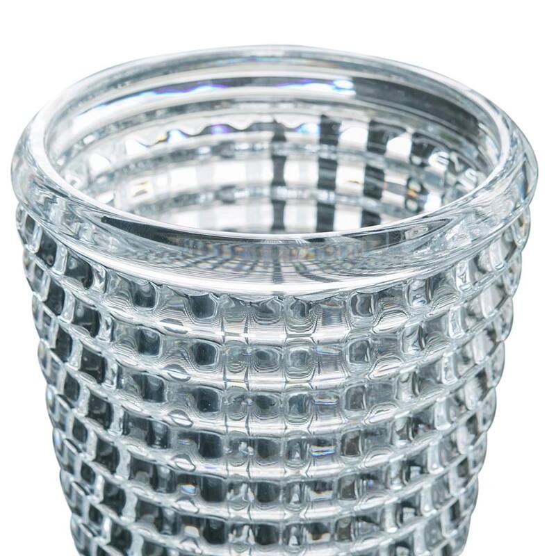11" Clear Round Glass Table Vase - 5.90