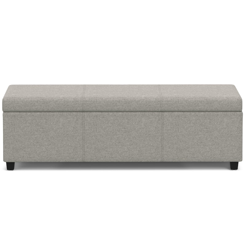 WYNDENHALL Franklin 54 inch Wide Contemporary Rectangle Storage Ottoman