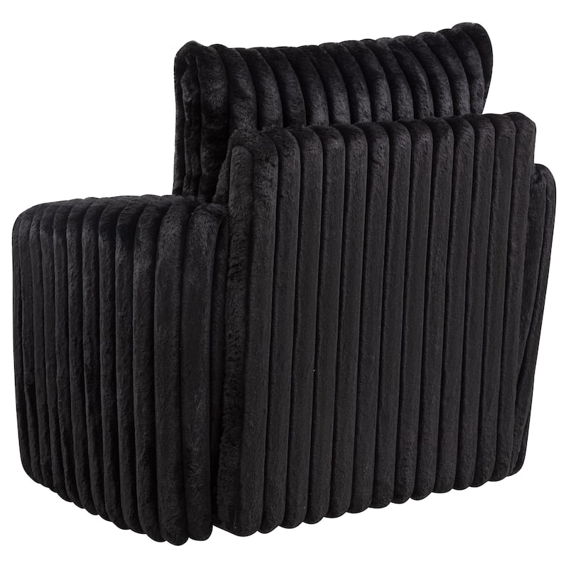 Sarco Corduroy Upholstered Swivel Accent Arm Chair - 38.25" x 34.25" x 37"