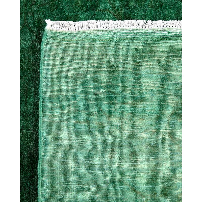 Contemporary Overdyed Wool Hand Knotted Area Rug - 4' 7" x 7' 1"