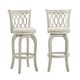 preview thumbnail 10 of 19, Rovinj Scroll Back Swivel Bar Stool Antique White-Beige