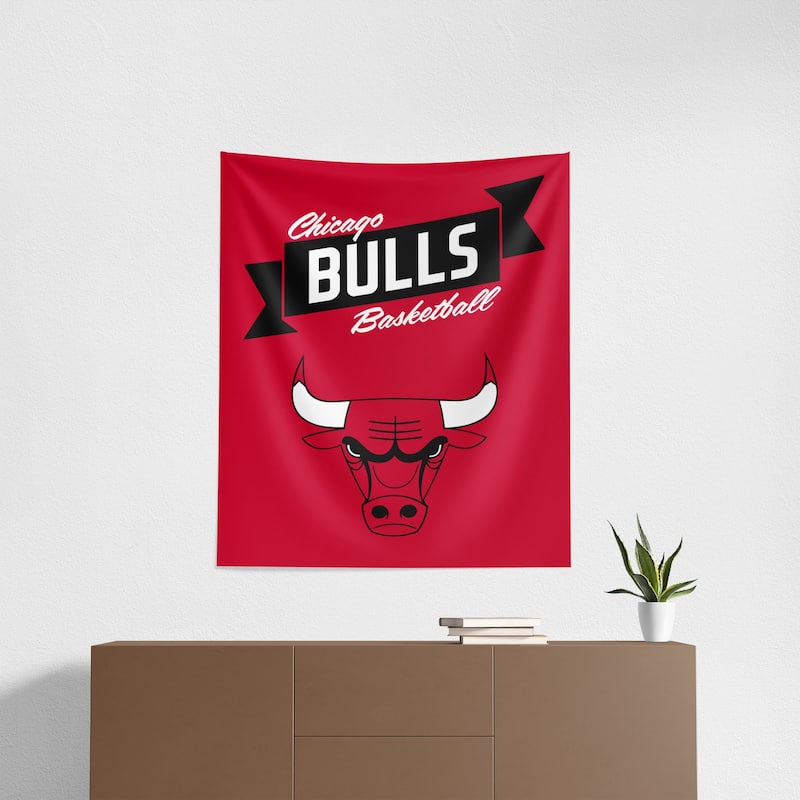 NBA Premium Bulls Printed Wall Hanging - 34"x40"