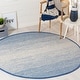 preview thumbnail 11 of 84, SAFAVIEH Handmade Flatweave Montauk Geert Cotton Rug 4' Round - Blue/Ivory - Round