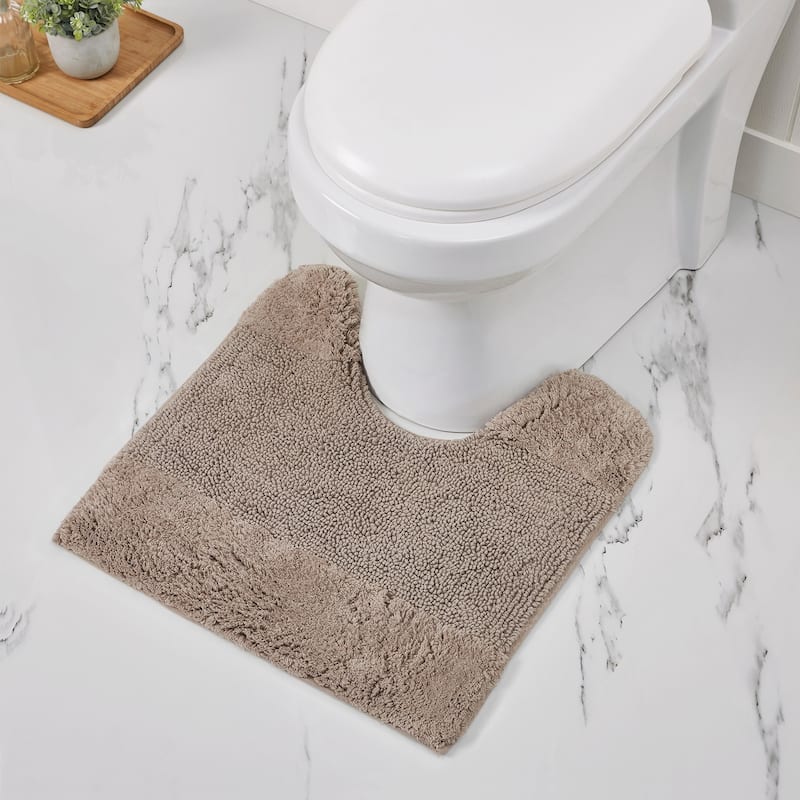 Better Trends Bath Rug 100% Cotton Water Absorbent Tufted Bathroom Rug Set for Shower, Sink Mats Machine Wash Granada Collection