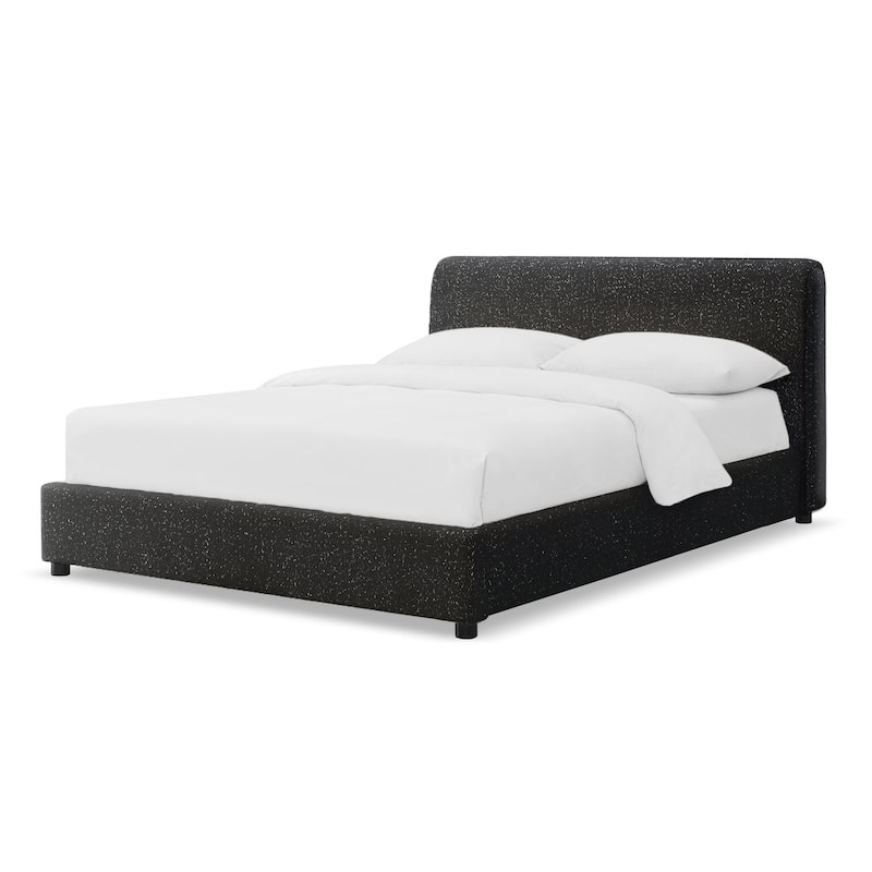 Furniture of America Vanessa Modern Boucle Upholstered Platform Bed