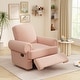 preview thumbnail 3 of 75, Christopher Knight Home - Thorne Chenille Swivel Recliner Rocker Chair with Adjustable Backrest Pink