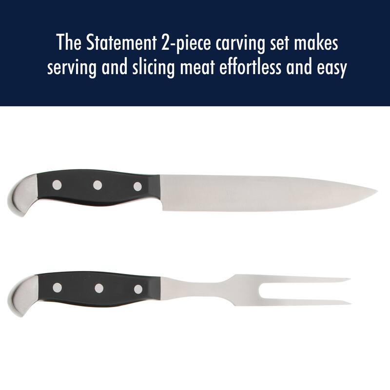 Henckels Statement 2-pc Carving Set - Black/Stainless Steel