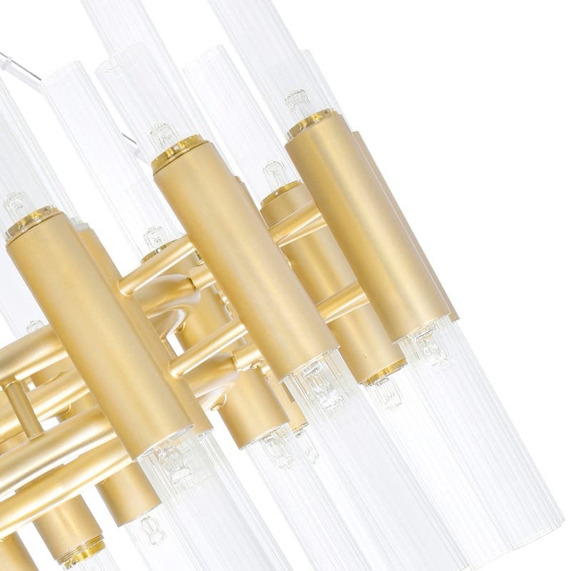 Orgue 72 Light Chandelier With Satin Gold Finish - Satin Gold