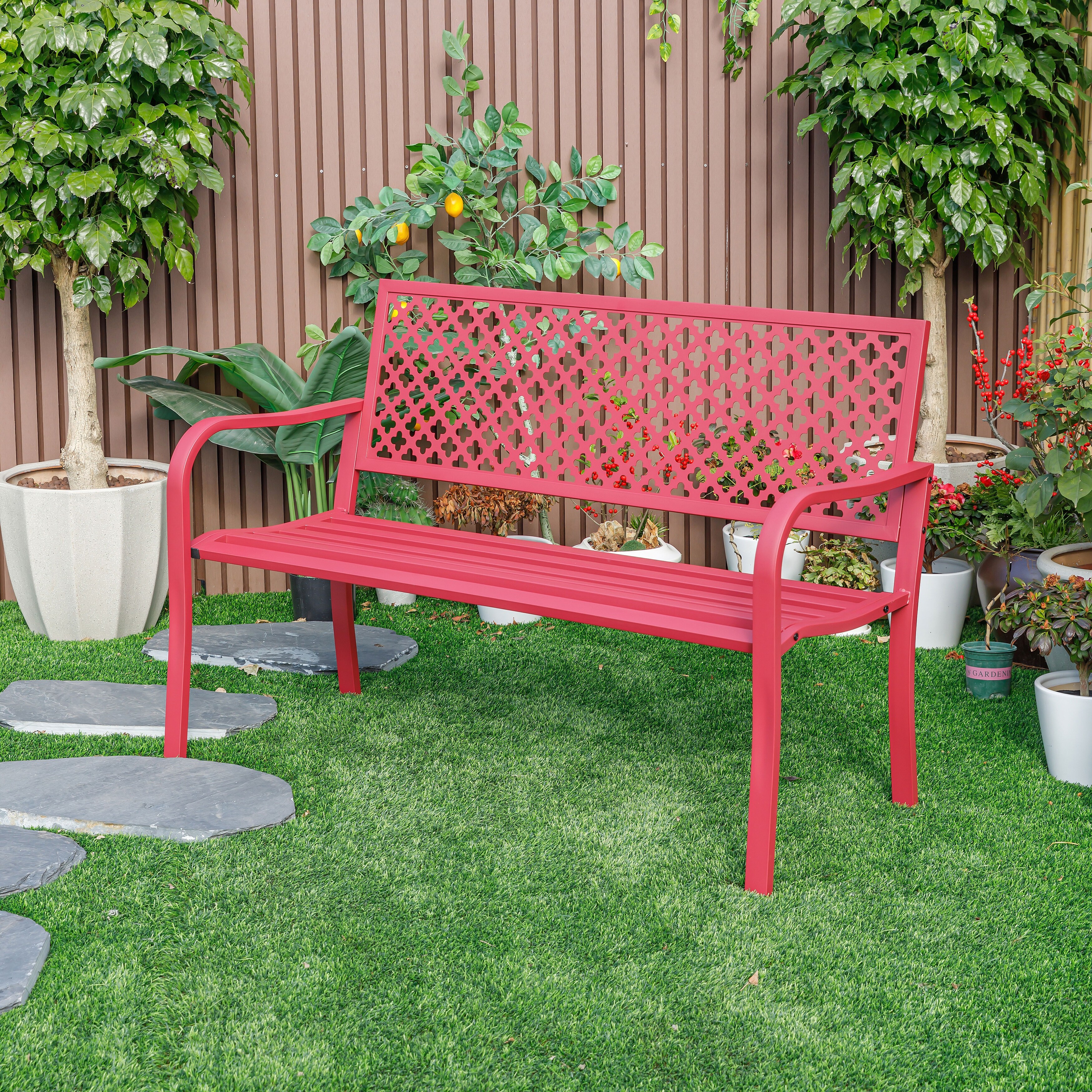 Red Outdoor Benches Bed Bath Beyond