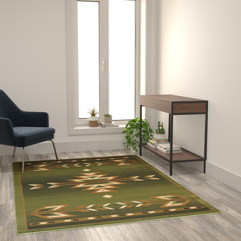 Multipurpose Southwestern Style Patterned Indoor Area Rug