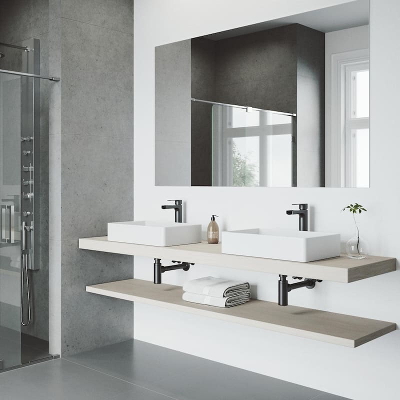 Vigo Amada 1.2 GPM Single Hole Bathroom Faucet
