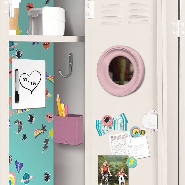 Shop Brewster Wpl272 Eight Piece Locker Decorating Kit With Mirror