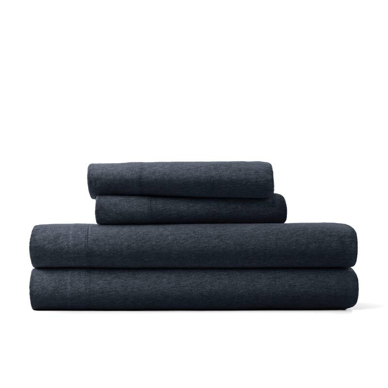 Ultra Soft 4 Piece Cotton Jersey Knit Sheet Set