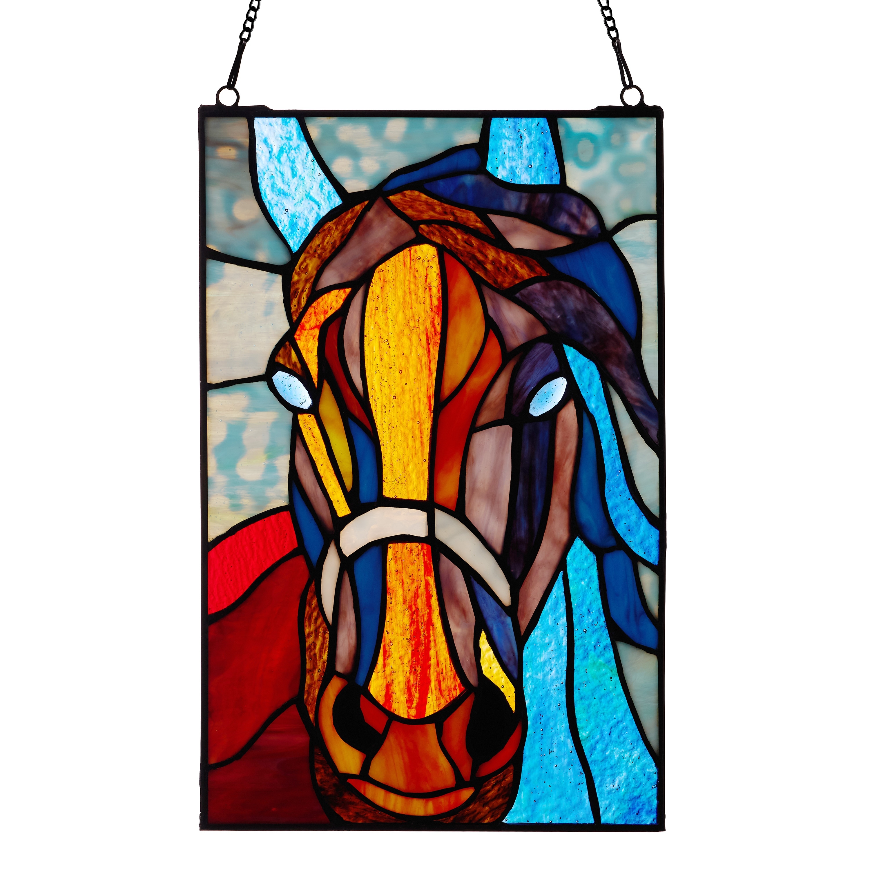 River of Goods Multicolor Mustang River of Goods Stained Glass