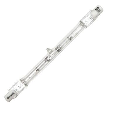 Bulbrite Pack of (10) 120V Dimmable Clear T3 Halogen Mini Light Bulbs, 2900K Soft White Light