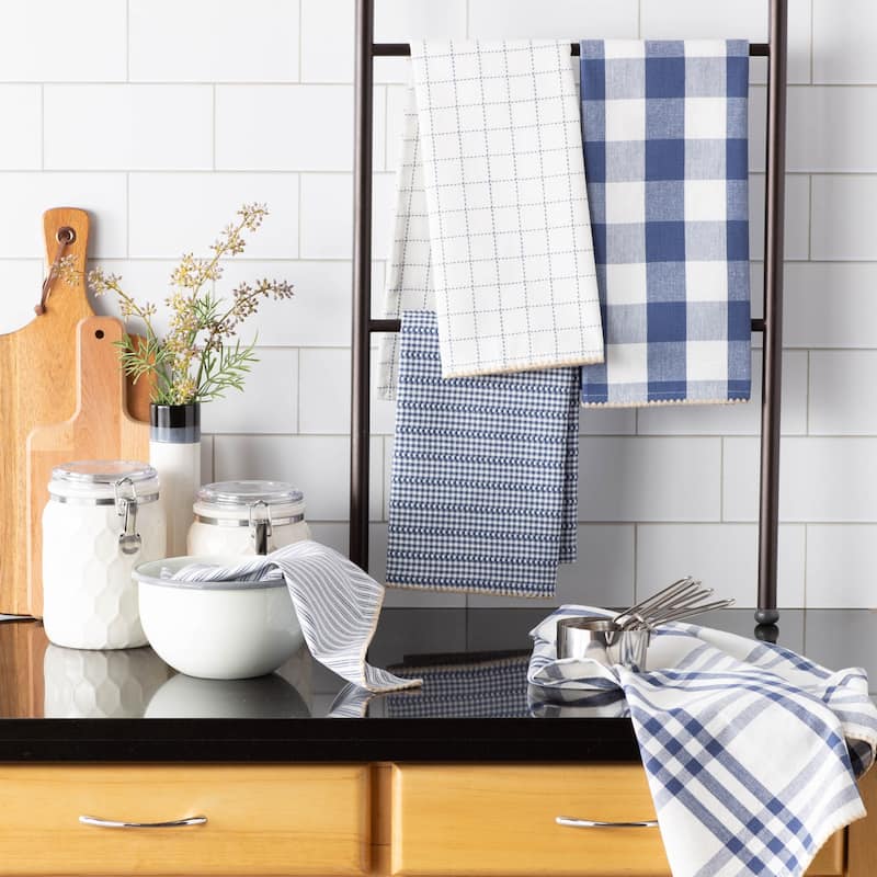 DII Black Farmhouse Woven Dishtowel (Set of 5)