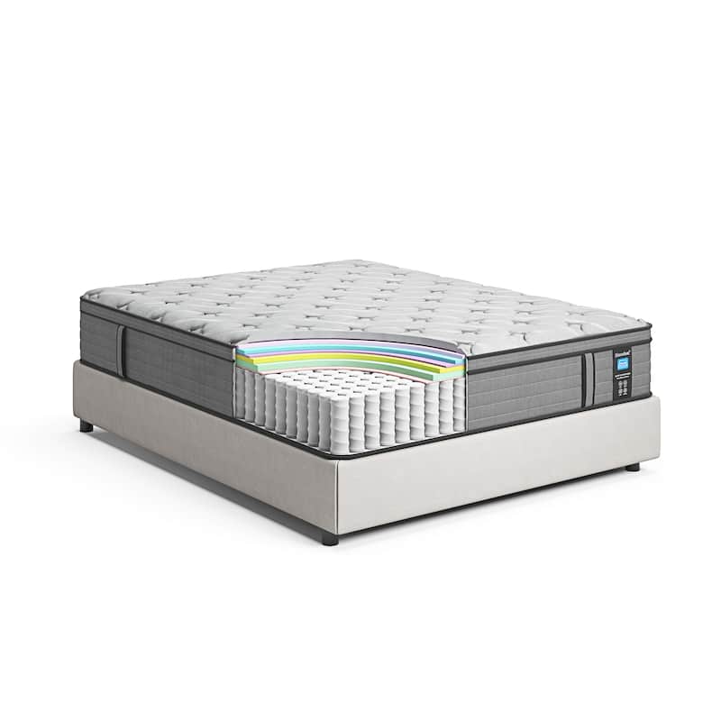 14-inch Hybrid Medium Euro Top Mattress, Pocket Spring Mattress in a Box - King