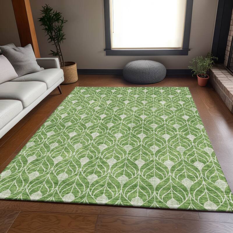 Premium Washable Super Soft Geo Teardrop Mayfield Rug