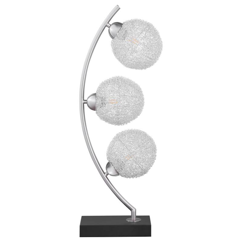 McDougal McDougal Black 30-inch Woven Spherical Metal Table Lamp - Black