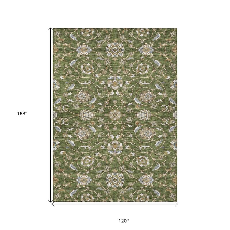 HomeRoots Moroccan Transitional Rectangle Outdoor Rug