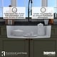 preview thumbnail 25 of 52, Karran Undermount 32.5 in. Large Single Bowl Quartz Kitchen Sink Kit