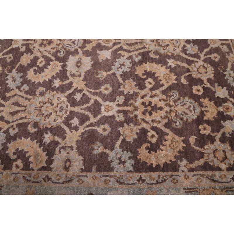 ECARPETGALLERY Hand-knotted Jamshidpour Dark Brown Wool Rug - 4'1 x 5'11