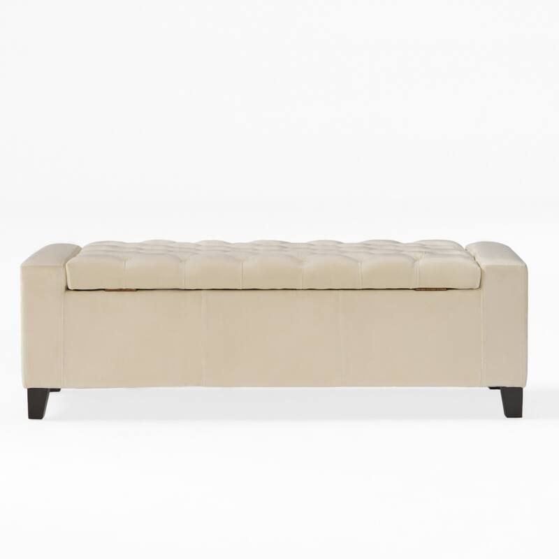 Hikaru Fabric Storage Ottoman by Christopher Knight Home