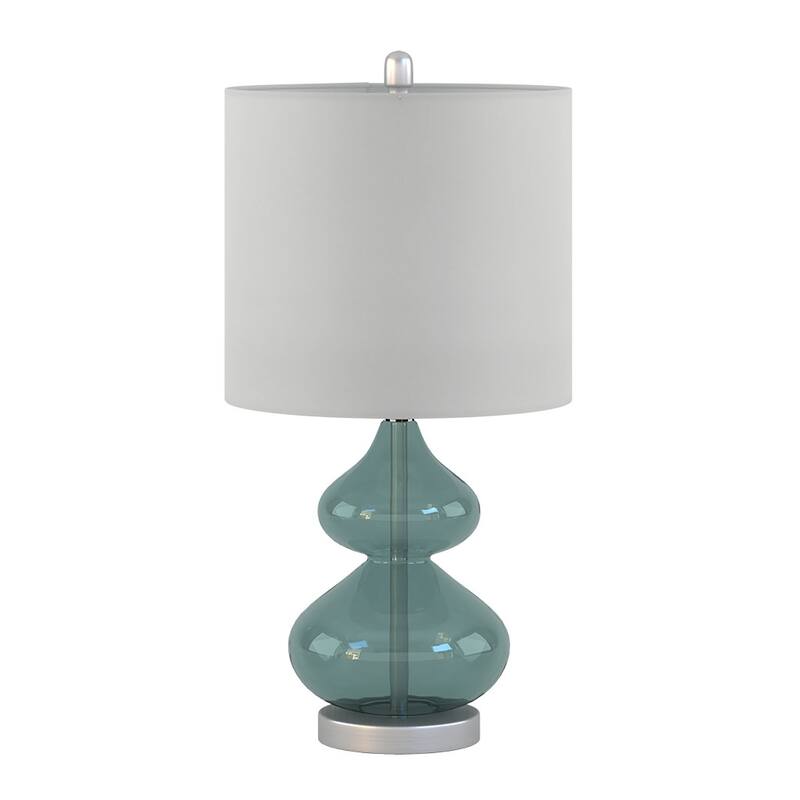 Ellipse Curved Glass Table Lamp, Set of 2 for living room,bedroom,and dining room